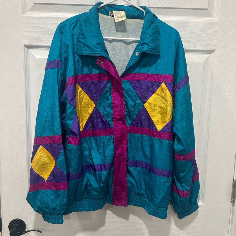 Slade‎ Vintage Wind Jacket Women’s Large Retro